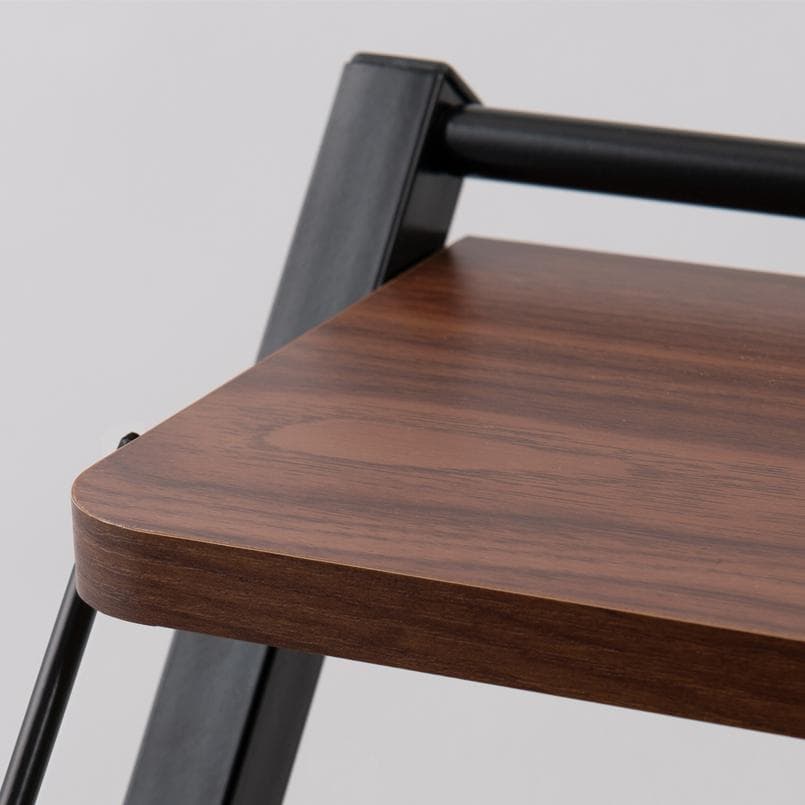 【新品・送料無料】幅80cm◎棚付折りたたみワークデスク テーブル