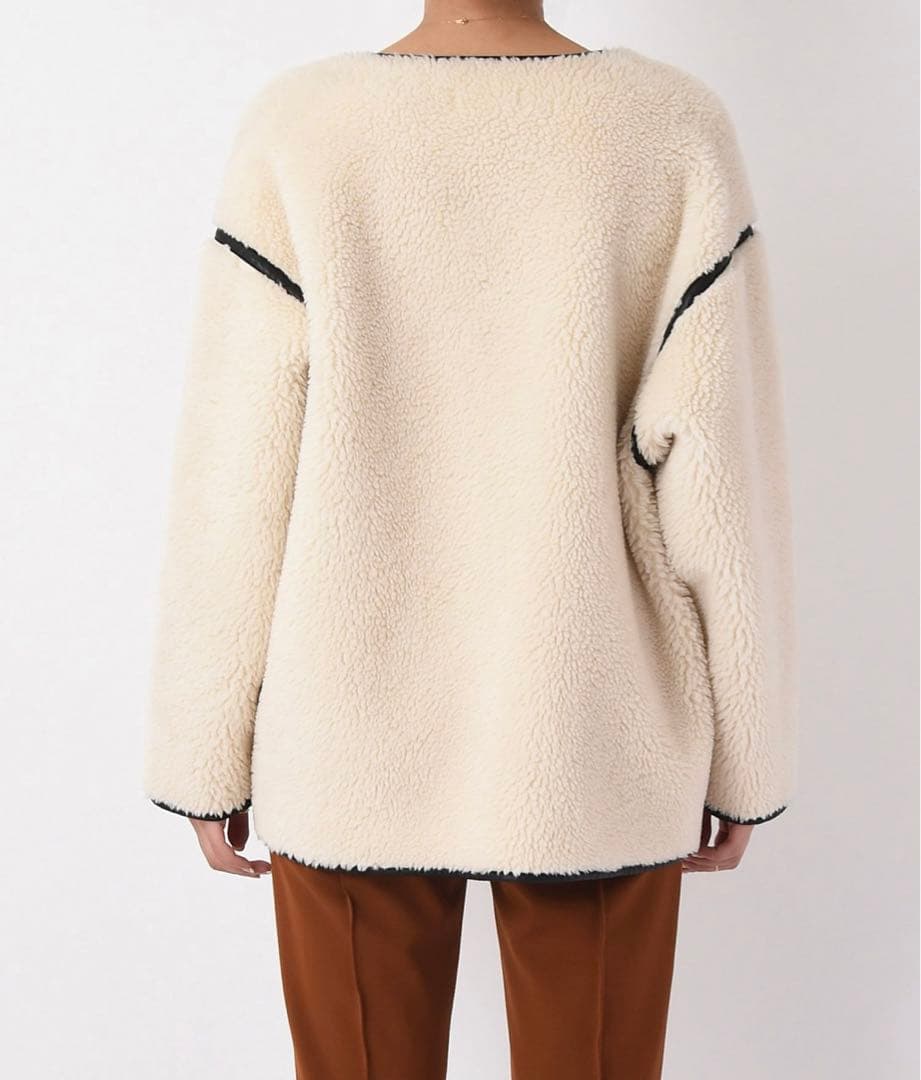 美品!AKTE＊ボアミドルブルゾン