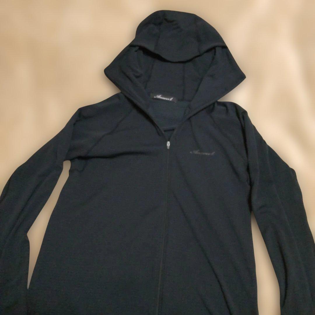 Answer4フルジップアップパーカーブラック