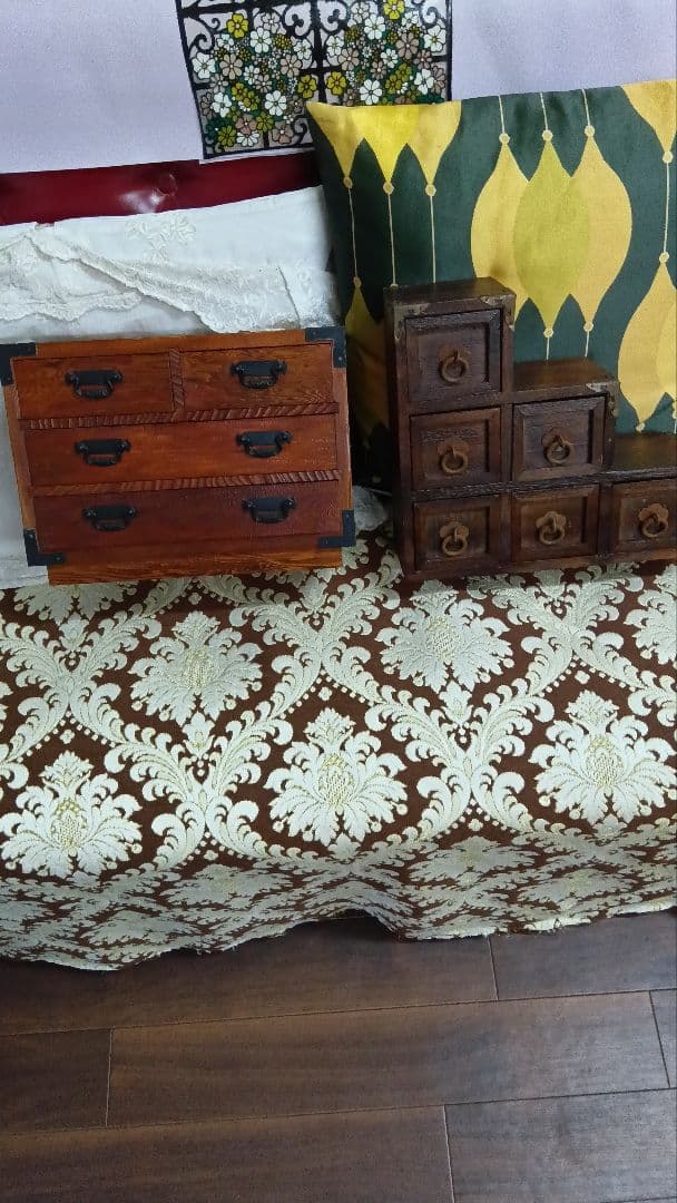 古道具　アンティーク　雑貨　和箪笥　木製引き出し　小物入れ　昭和レトロ　木箱