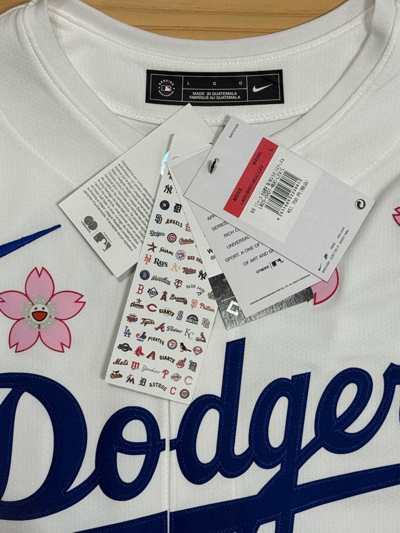 ドジャース 大谷翔平 MLB東京シリーズ 村上隆コラボ ユニフォームL