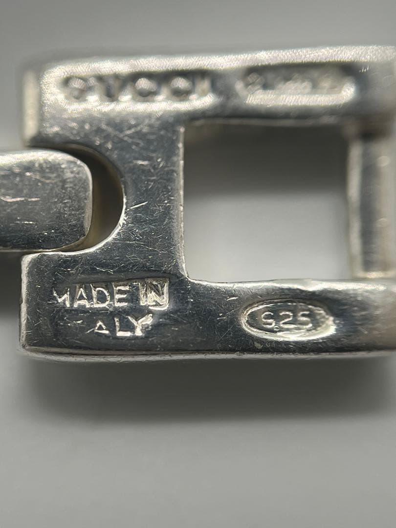 グッチ GUCCI Hリンク プレート ブレスレット SV925