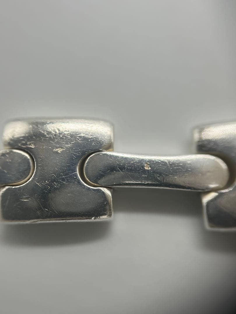 グッチ GUCCI Hリンク プレート ブレスレット SV925