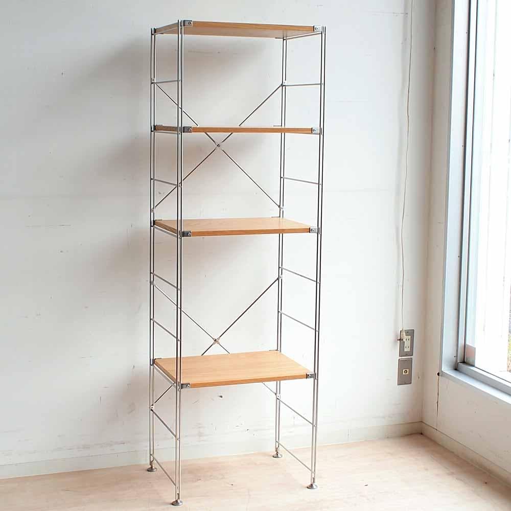 無印良品/MUJI ステンレスユニットシェルフ オーク材 ZR24250