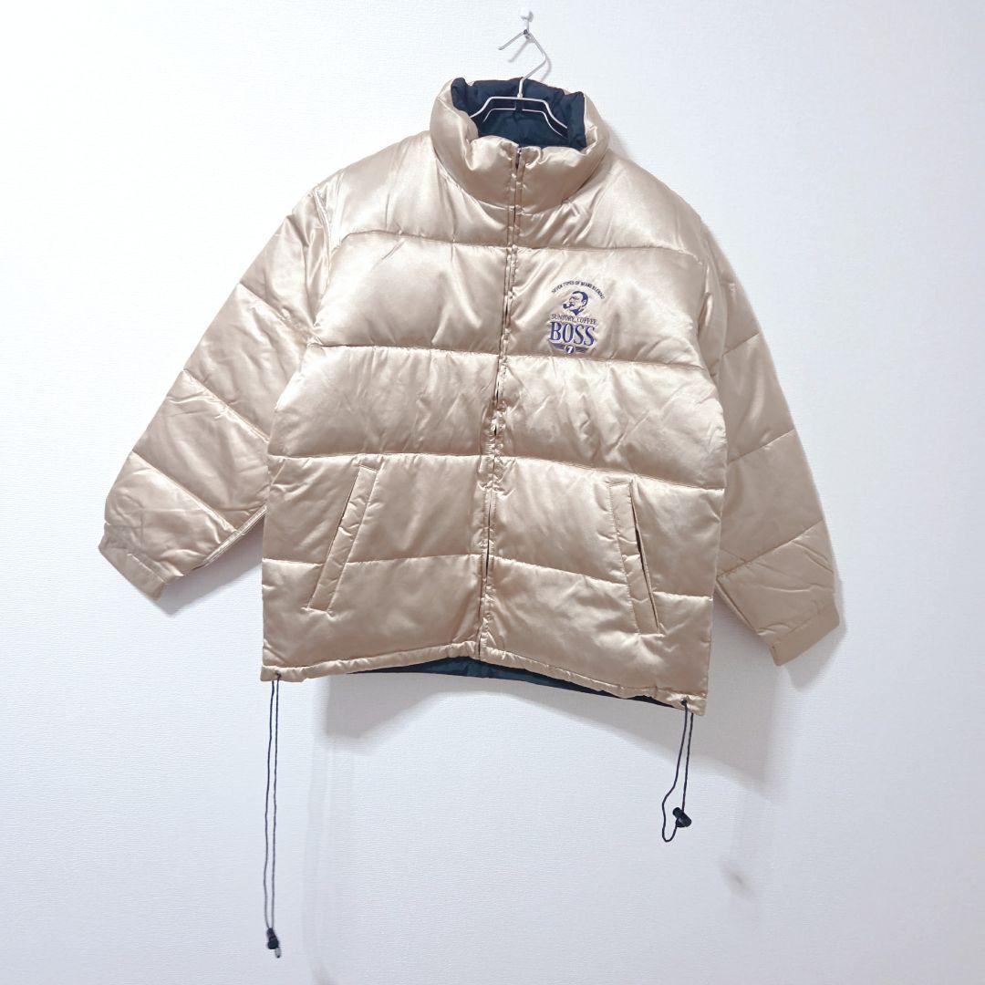 【新品未使用/幻の金黒】ボスジャン リバーシブル ダウンジャケット 非売品 希少