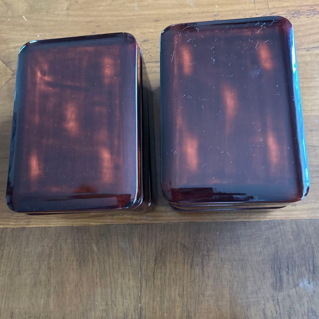 かわいこちゃん専用輪島塗り茶色の2段重ね弁当箱　２個セット