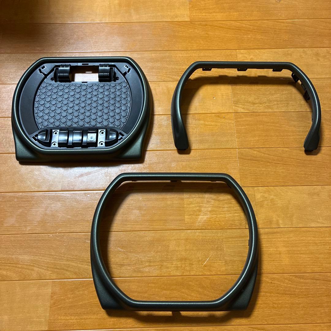 ハスラー　インパネガーニッシュ 【マットカーキ】 3点セット