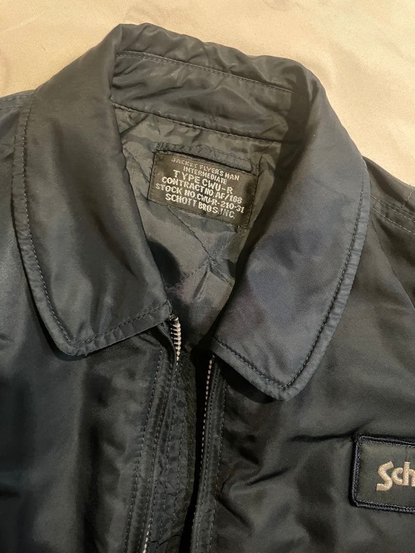 D*0様 Schott ショット CWU-R フライトジャケット 古着 ネイビー