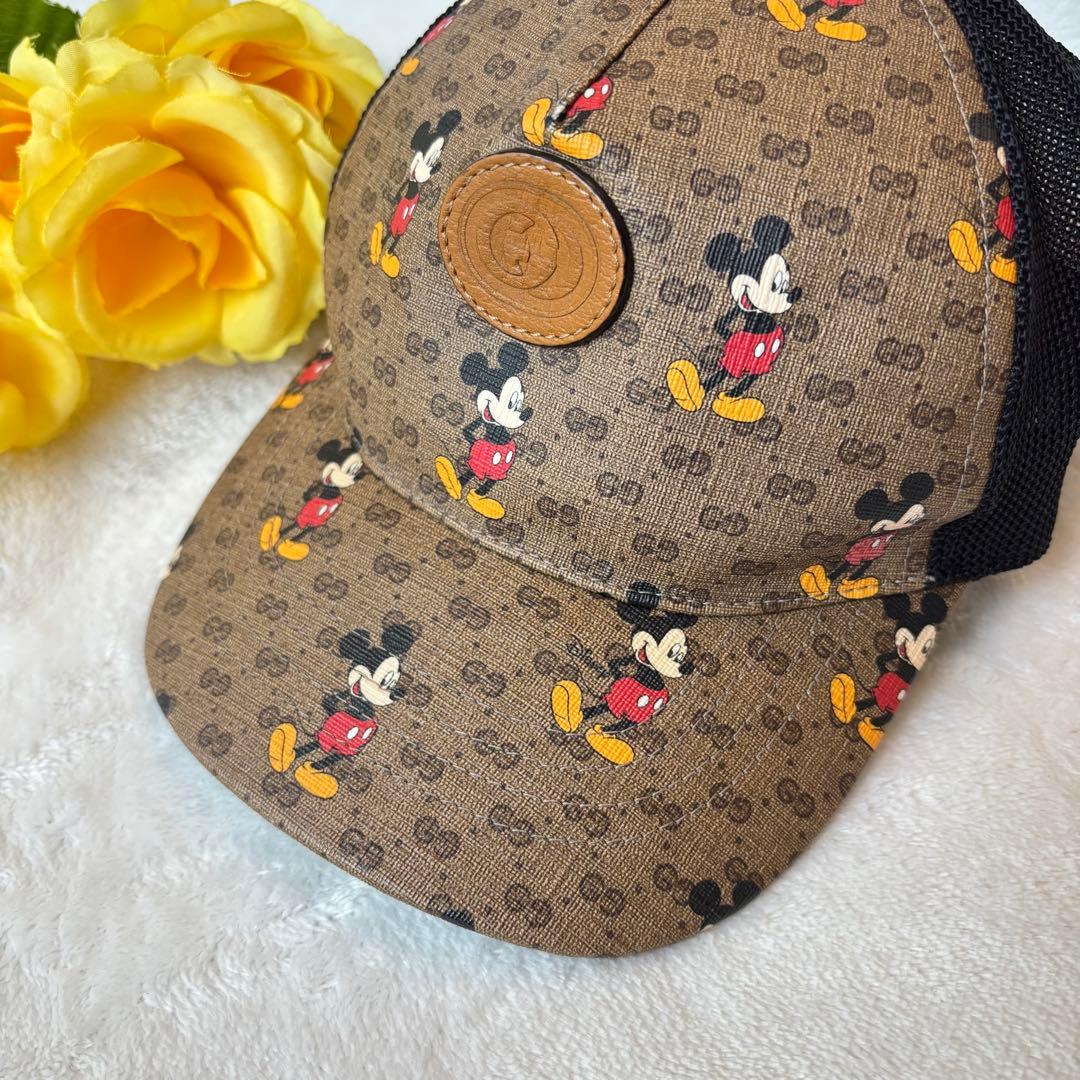【希少✨】GUCCI グッチ　ミッキーコラボ キャップ　帽子　キャップ　限定品