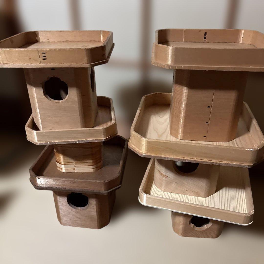 スタッカブル木製　お供え用 6セット