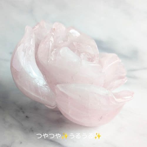 【特別価格】✧ローズクォーツ ビッグローズ 薔薇 【C】✧