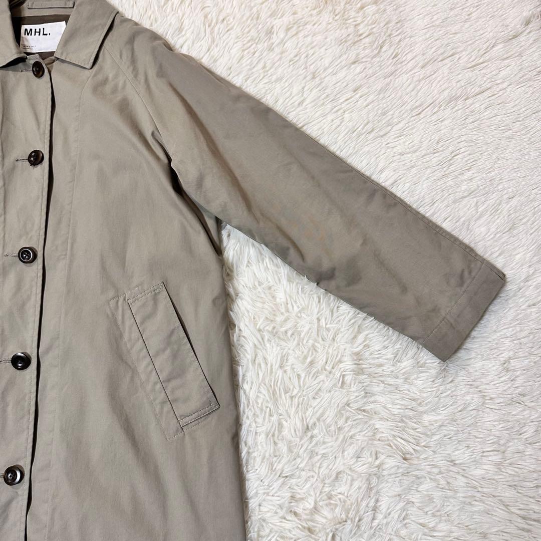 MHL. マーガレットハウエル ステンカラーコート トレンチ グレージュ M