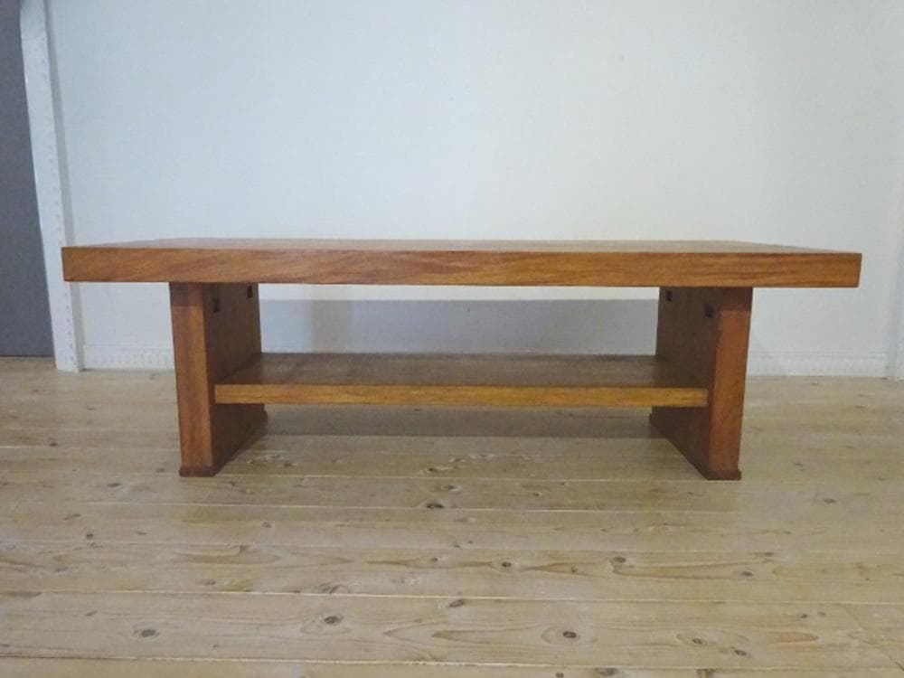 銘木　天然木　一枚板　ブビンガ　センターテーブル　リビングテーブル