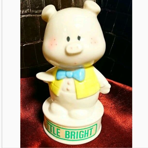 新品 内藤ルネ 陶器 ブタ 卓上 ナイト ランプ ぶた ライト 豚 照明