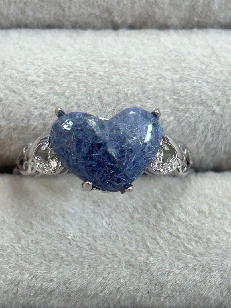 デュモルチェライトインクォーツシルバーリング