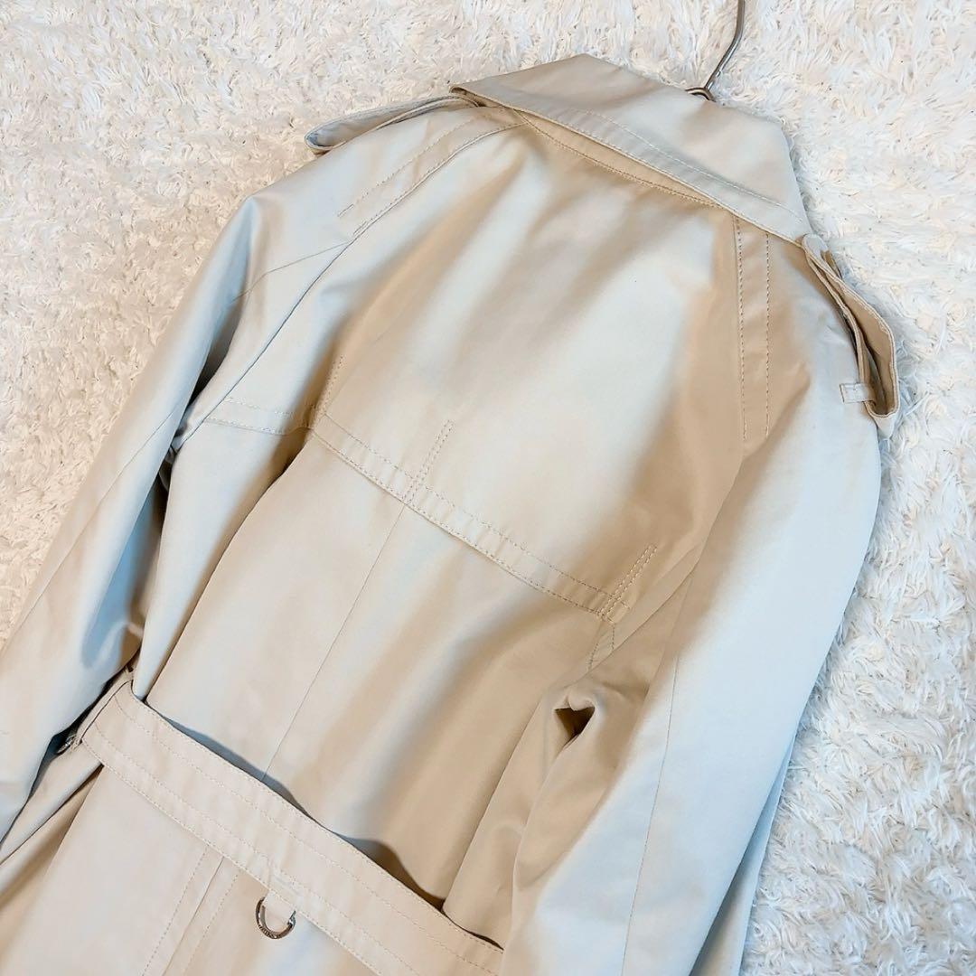 美品✨アクアスキュータム トレンチコート ブルーライナー サイズ8 ベージュ