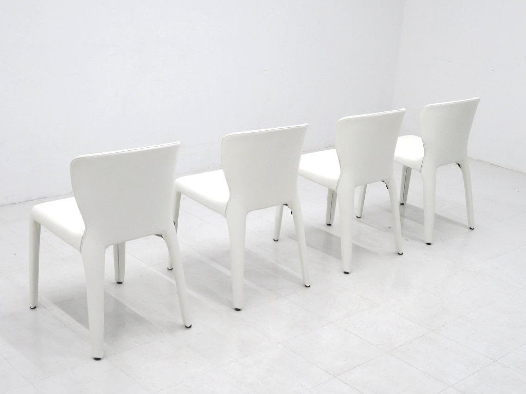 展示品　カッシーナ　総本革　レザー　オラチェア　4脚セット　モダン　高級