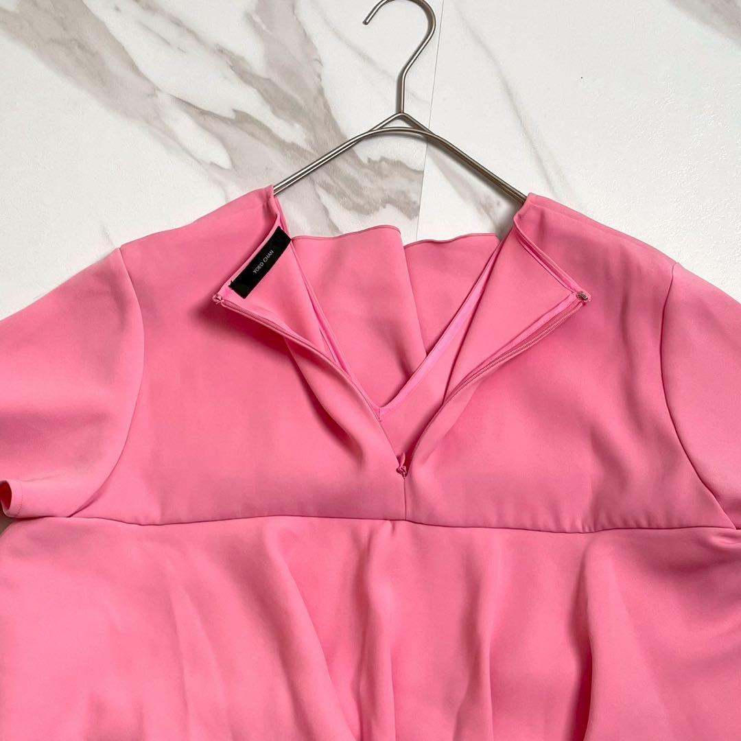 極美品✨YOKO CHAN ティアードラッフルブラウス バックジップ カットソー