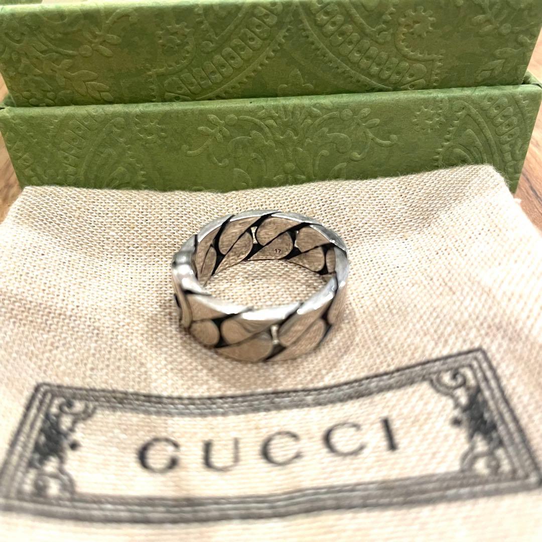 GUCCI インターロッキングG リング シルバー925