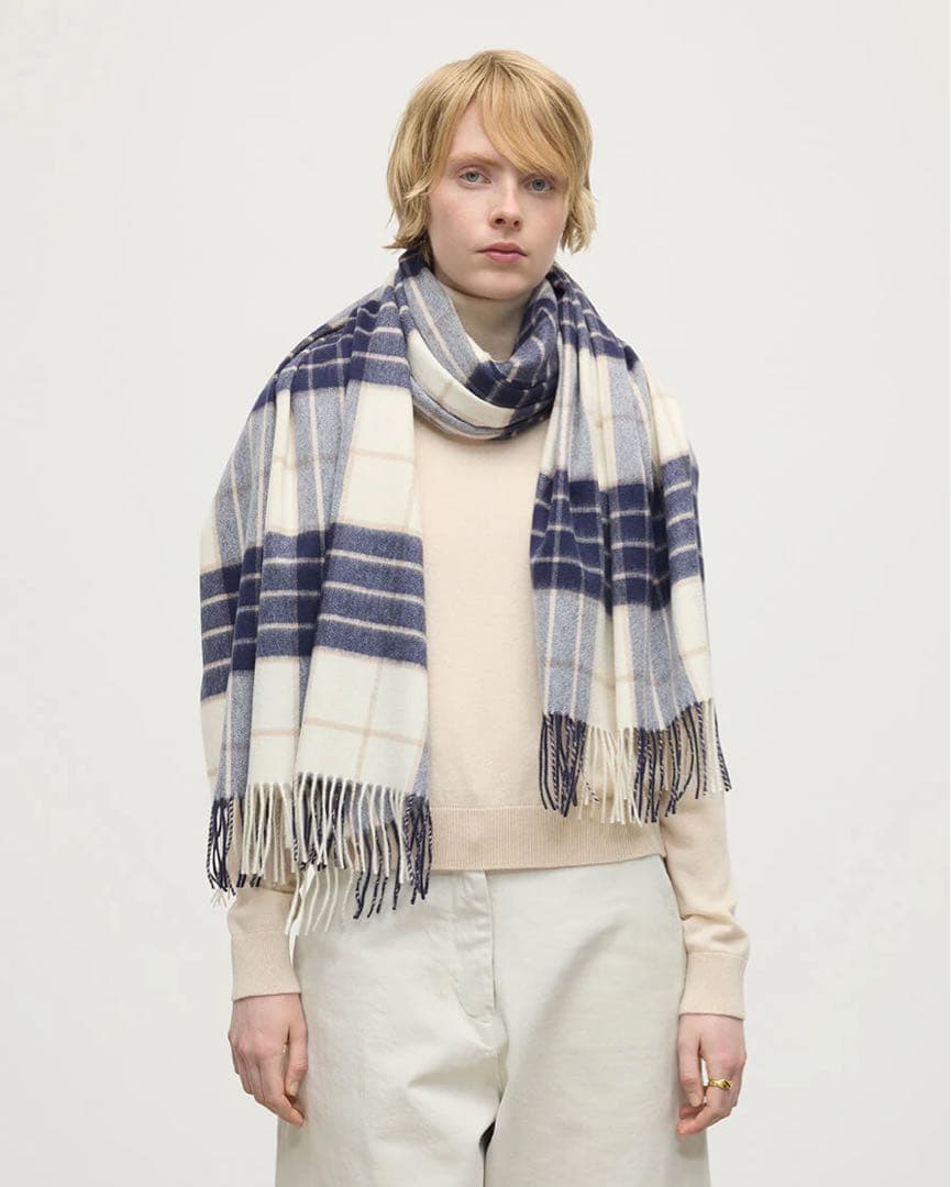 Johnstons of Elgin 100%カシミヤ 大判ストール