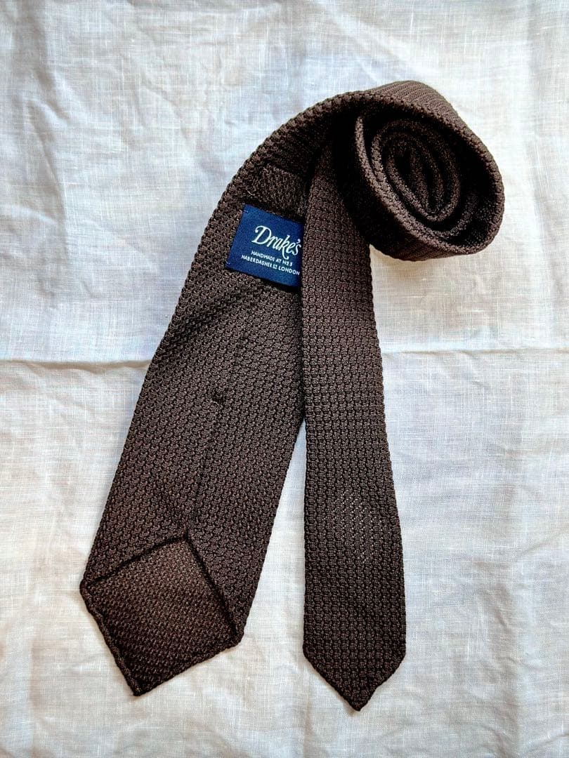 【試着のみ】Drake’s ドレイクス グレナディンタイ　ガルザタイ