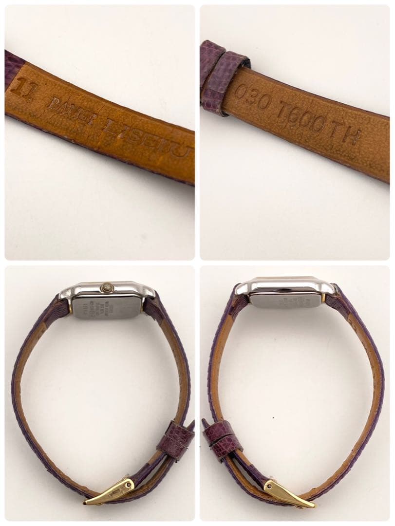 【稼働】SEIKO LUCENT 新品電池 腕時計 レディース スクエア 美品