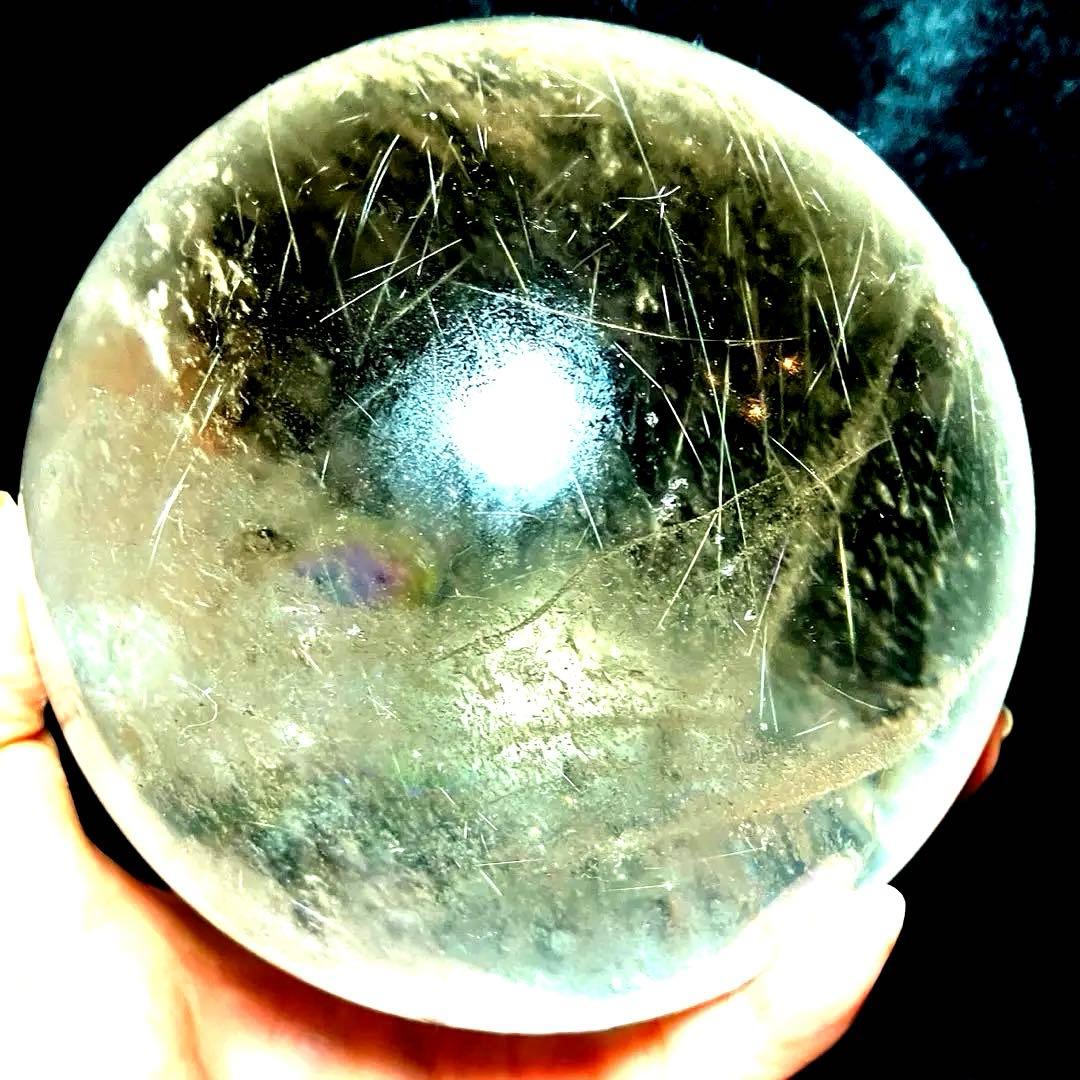 超超特大❣️120mm レインボーゴールドルチルクォーツ　金針水晶　パワーストーン