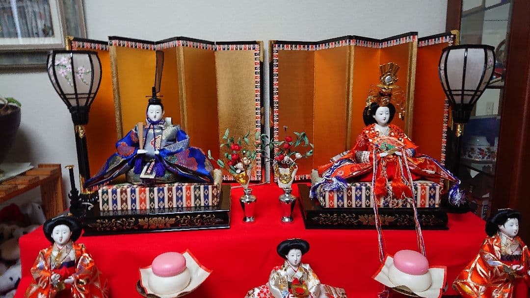 ひな人形 7段 15人飾り