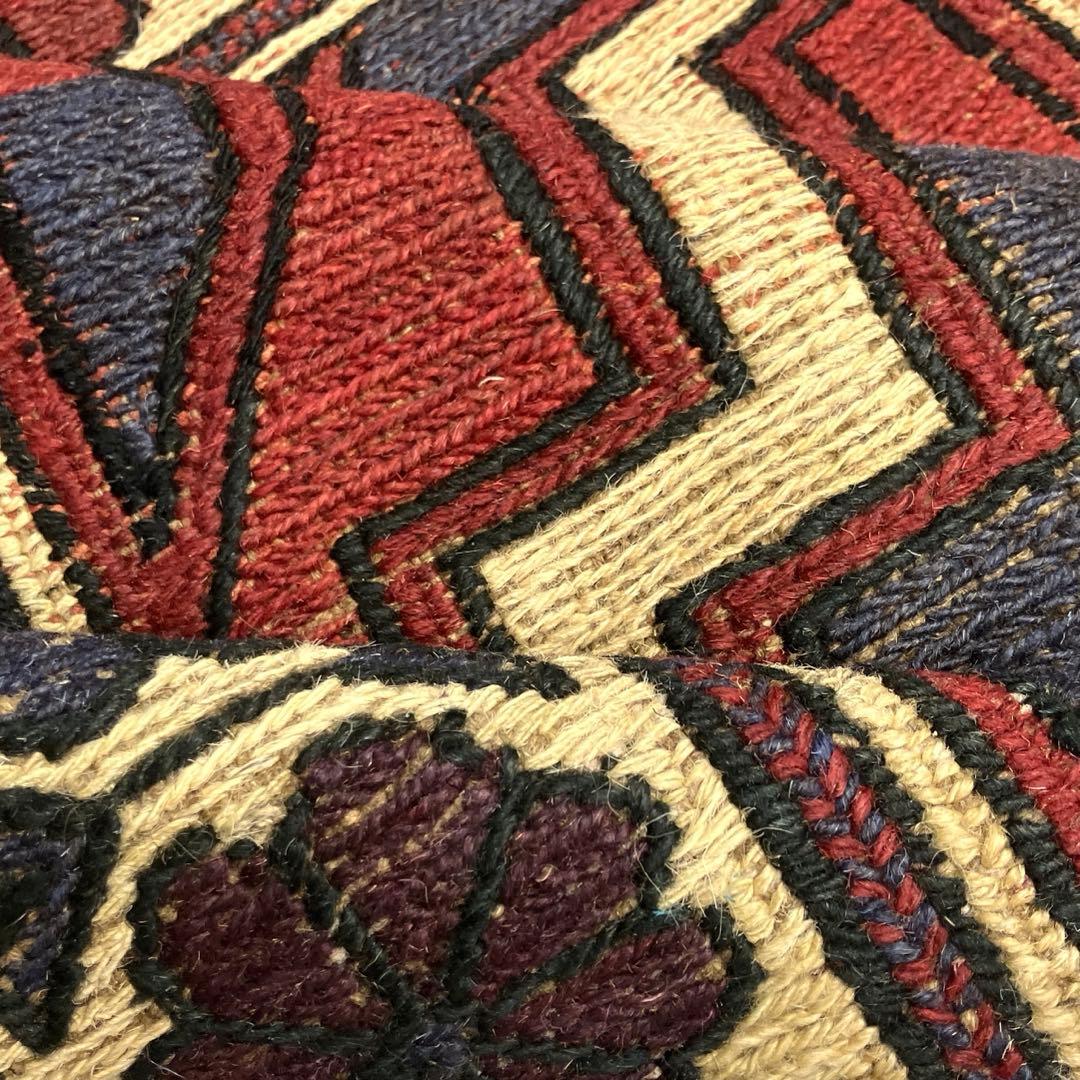 ヴィンテージ トライバルラグスマック手織りキリムアフガニスタン82x133cm