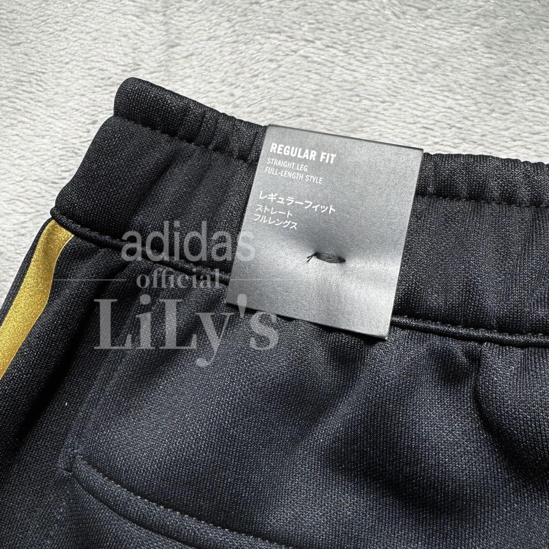 【Ｌサイズ】adidas上下セットアップ　新品　黒金　定価17,600円　裏起毛
