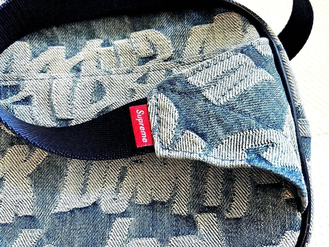 す*い様 美品Supreme ボディバッグ デニム ロゴ入り22ss
