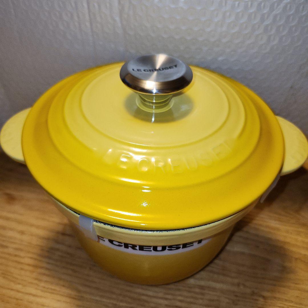 LE CREUSET ル・クルーゼ 両手鍋 18cm イエロー