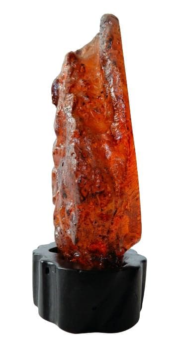 【化石】虫(蜂)入り琥珀 （台座付き）