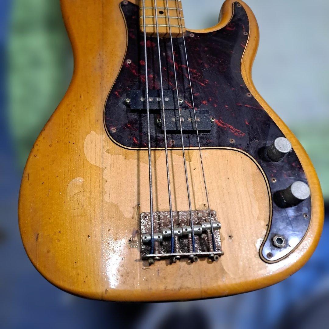 エレキベース ナチュラルウッド