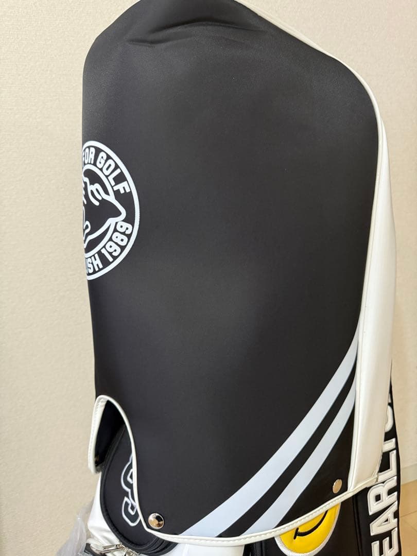 PEARLY GATES キャディバッグ スマイリーフェイス　合成革　キャスター