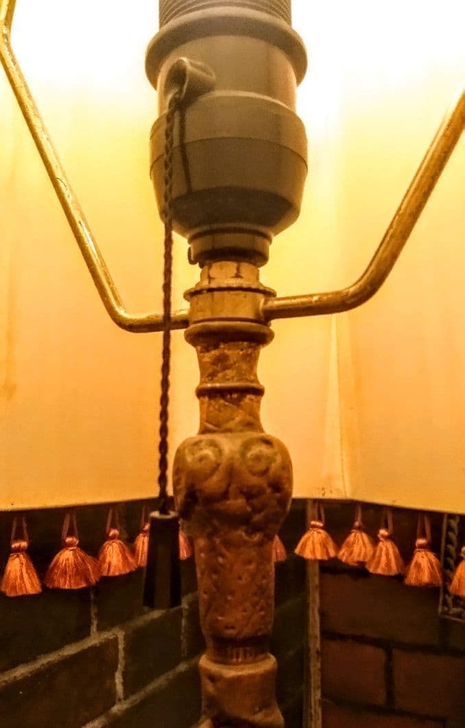 高級アンティークフロアスタンドライト ランプ ゴールド シェード ロココイタリア