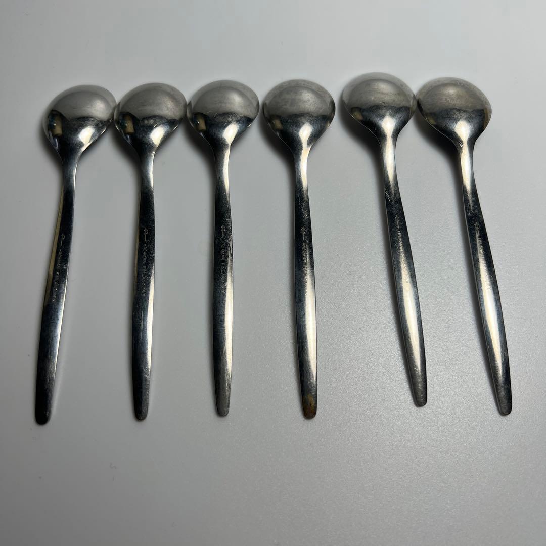 HACKMAN デザートスプーン ビンテージ フィンランド 6本set