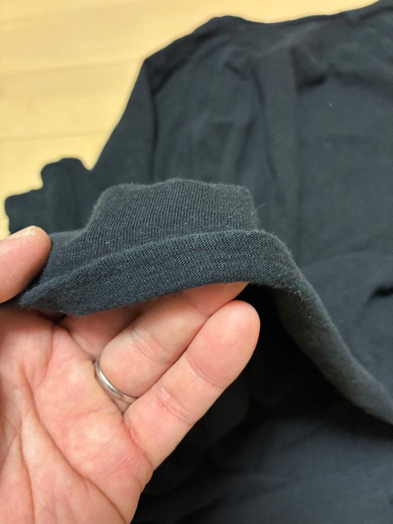 KAPITAL スマイルプリント 袖ボタン ブラック 日本製