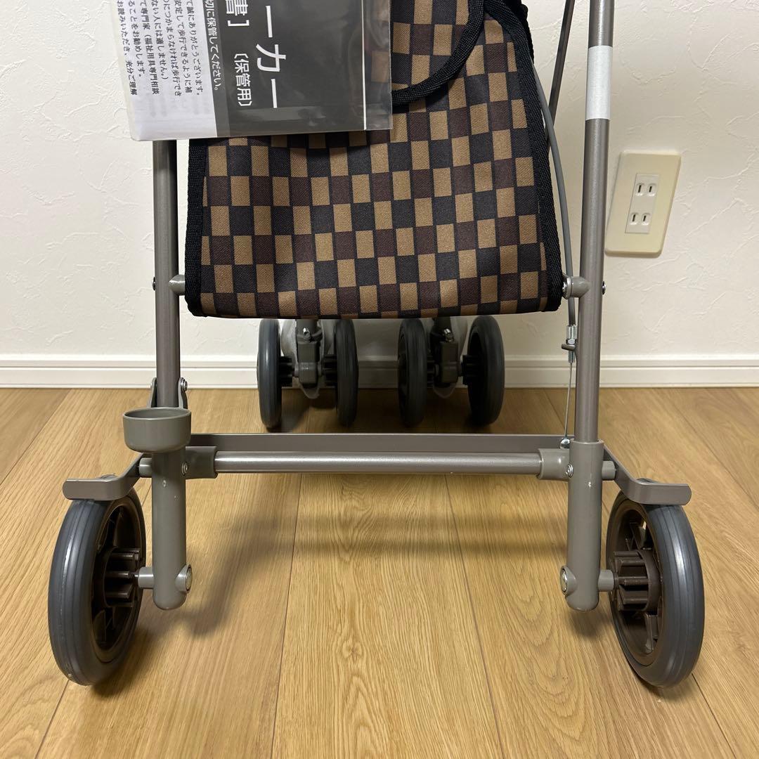 【新品・未使用】島製作所 サニーウォーカーAW- ブラウン　シルバーカー