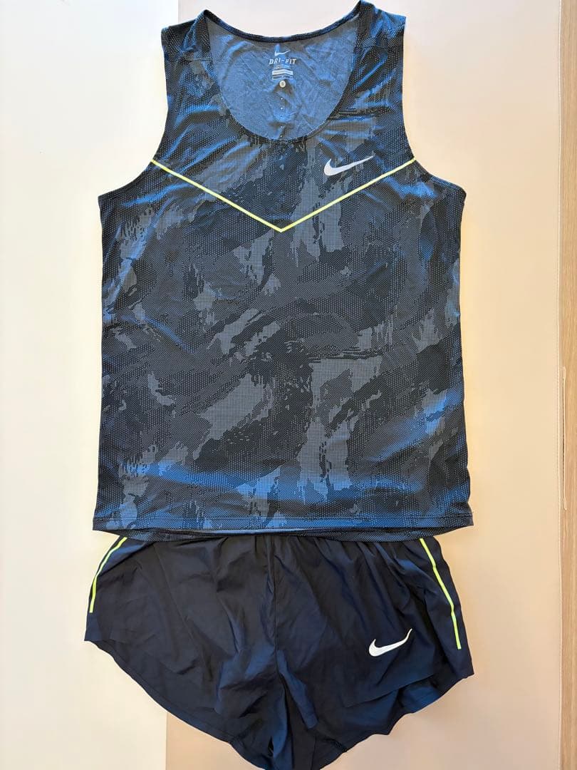 Nike DRI-FIT カモ柄　ランシャツsランパンm