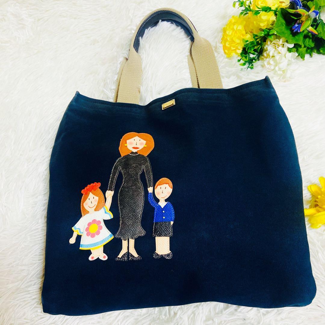 DOLCE&GABBANA✨ドルガバ✨トートバッグ✨アップリケ✨家族✨手提げ✨