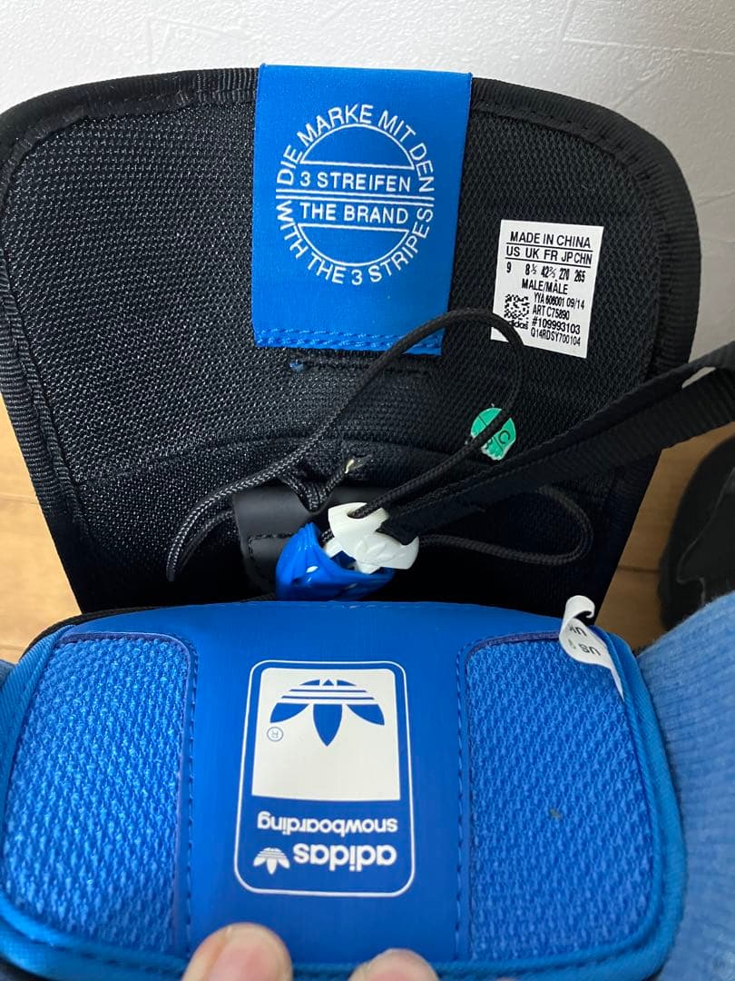 b*6様 美品 adidas スノーボードブーツ ZX500 27cm 黒/青