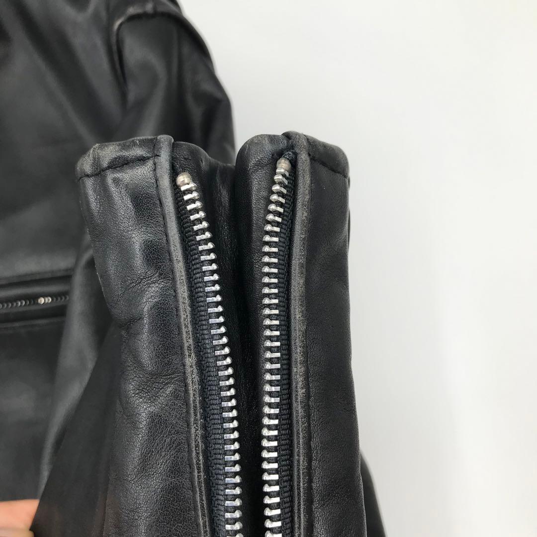 Schott 643　ライダースジャケット　42　ブラック　牛革