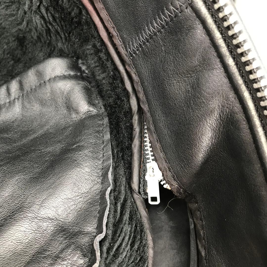 Schott 643　ライダースジャケット　42　ブラック　牛革