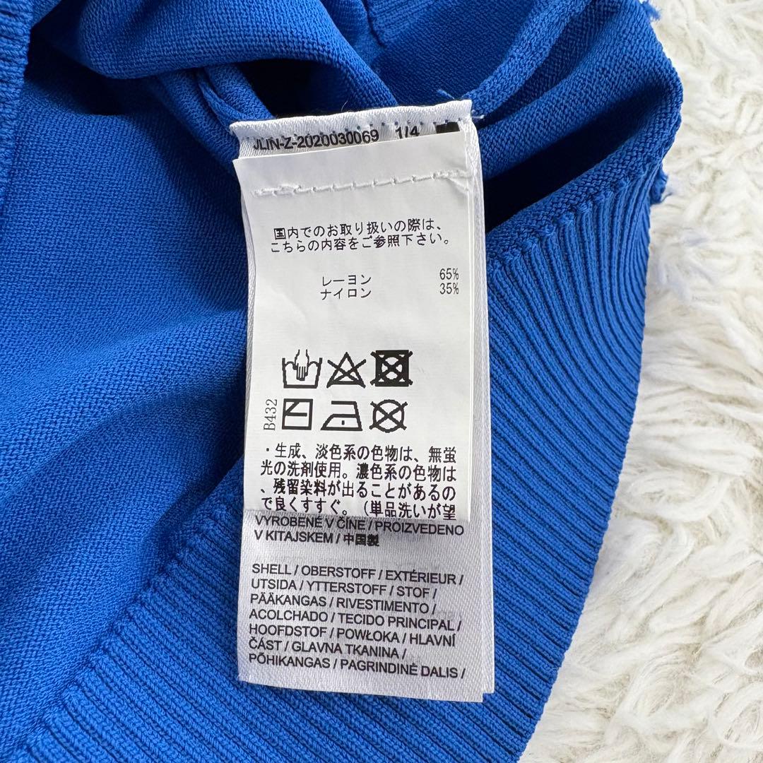 J.LINDEBERG クルーネックニット ゴルフウェア 長袖 S ブルー