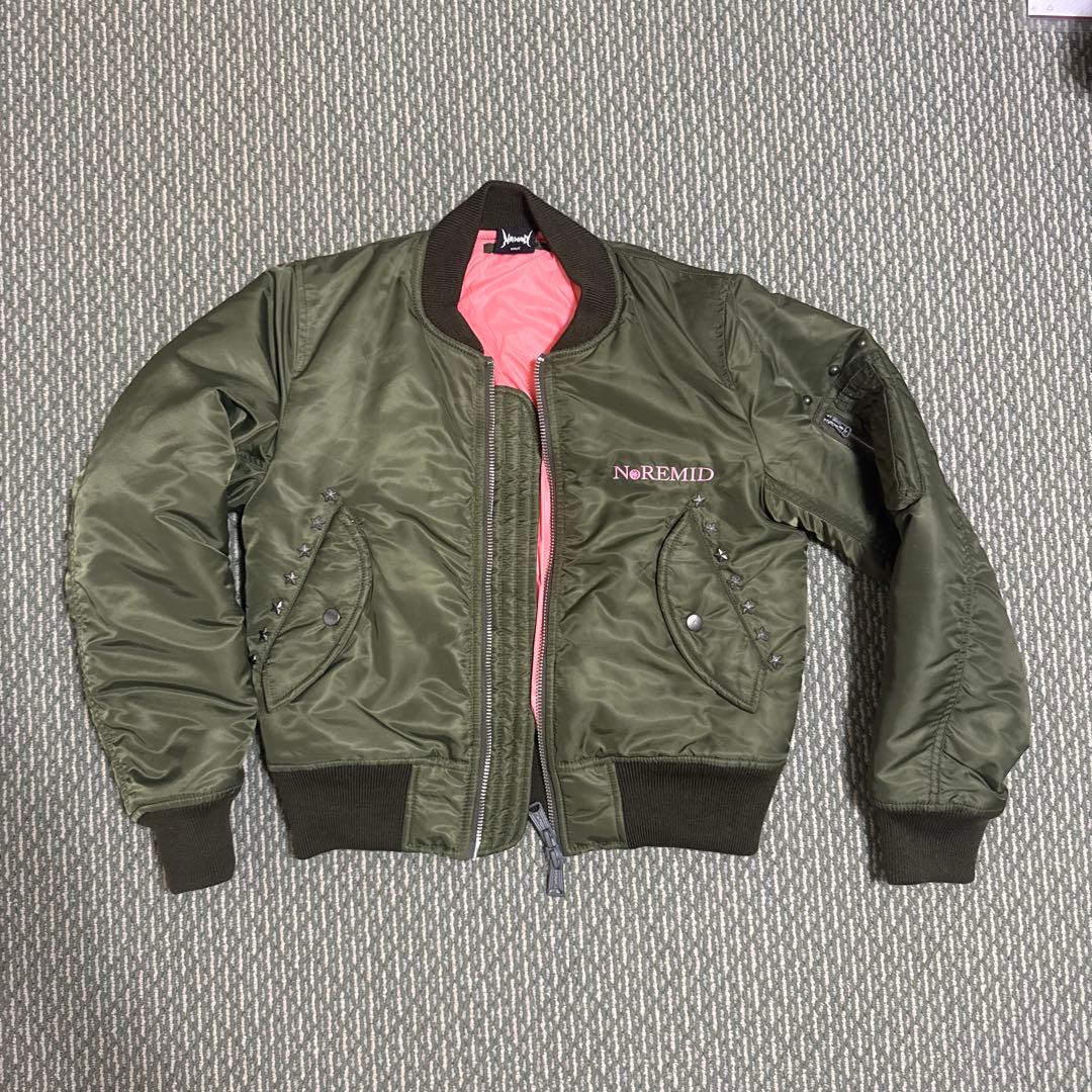 最終値下げ　NOREMID MA-1ジャケット オリーブグリーン