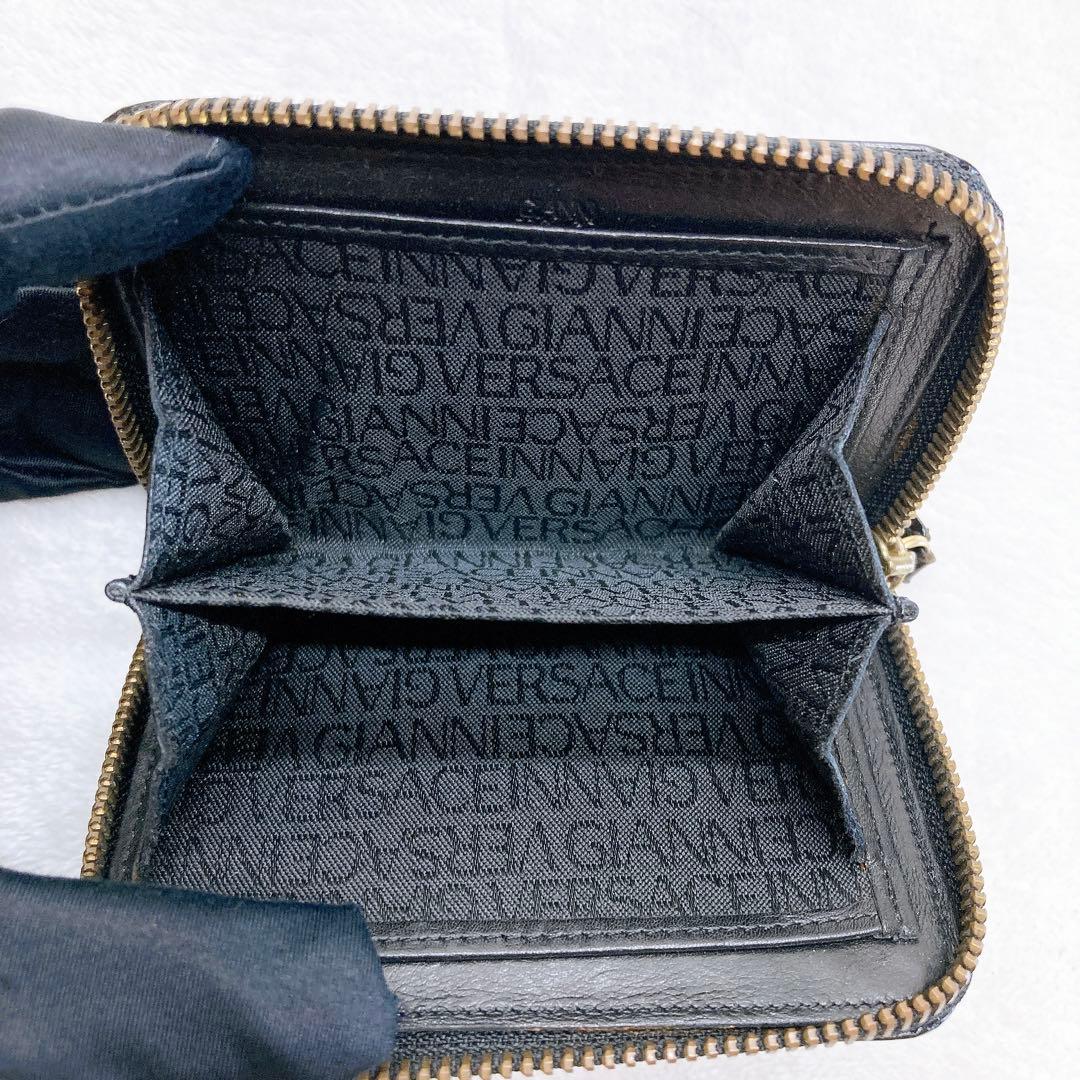 ✨綺麗✨VERSACE ヴェルサーチ ケース クロコ型押し ブラック
