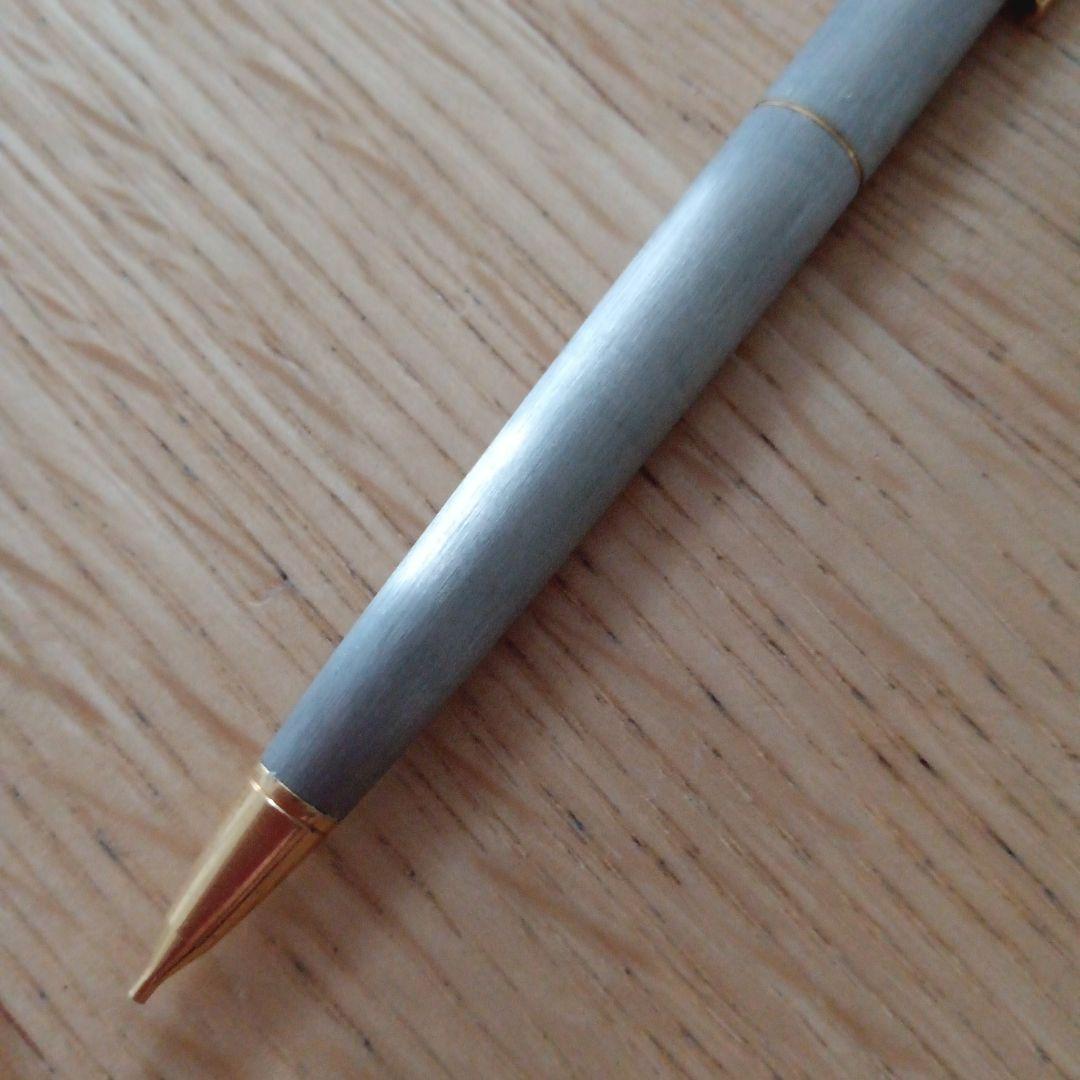 パイロット　T　シャープペンシル　0.5mm　ノック式　日本製　シルバーゴールド