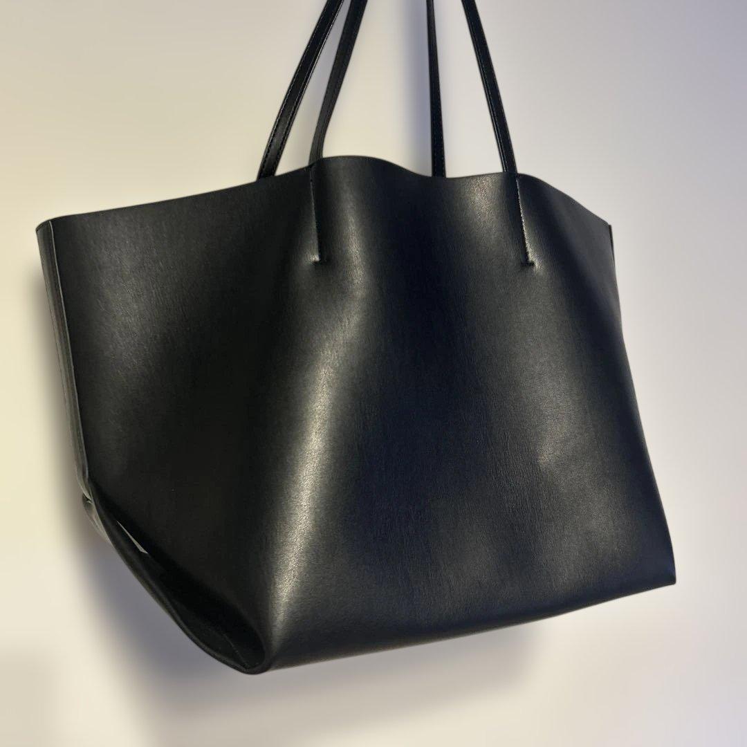 【未使用】&MyuQ アンドミューク　TOTE BAG トート　ブラックA4