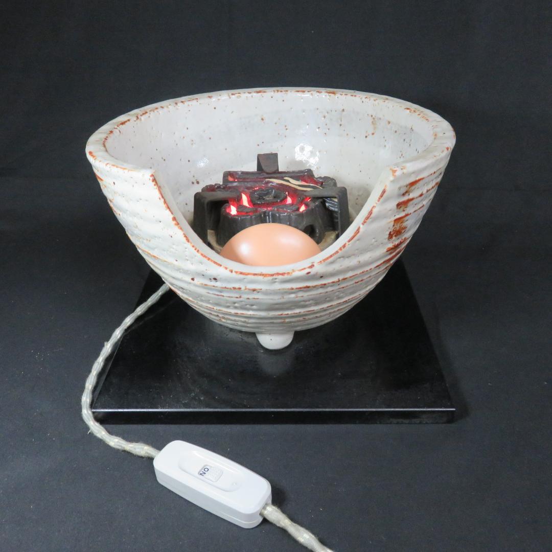 風炉釜 風炉型 電熱器 野々田商店 100V 410W 陶器